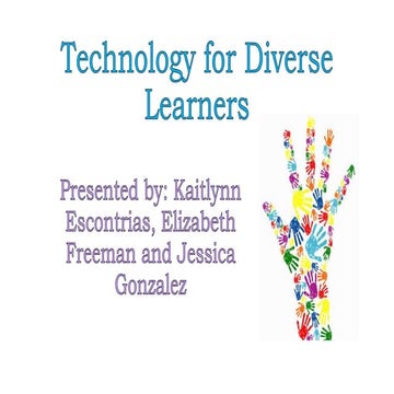 Technology for diverse learners
