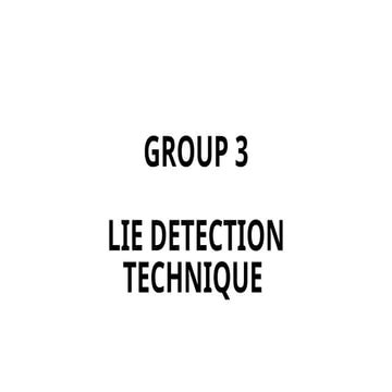 Polygraphy | PPT