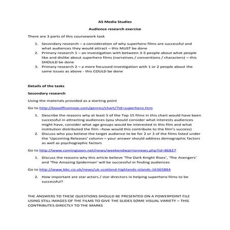 G321 audience research