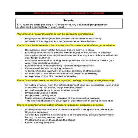 G324 Blog Expectations 2011