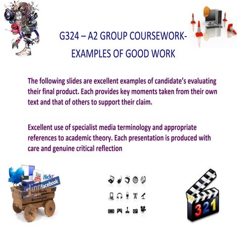 G324 excellent examples of evaluation tasks