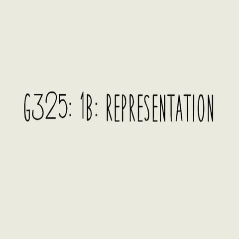 G325: Representation and Concepts
