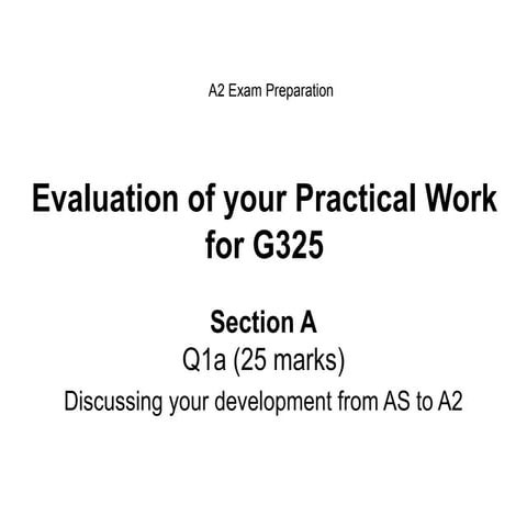 G325 a2 q1 a revision part1