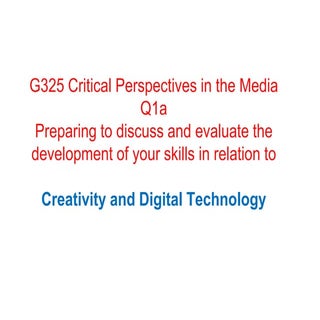 G325 critical perspectives 1a