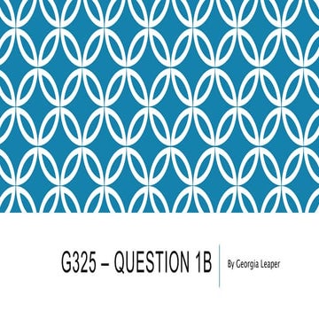 G325 – question 1b
