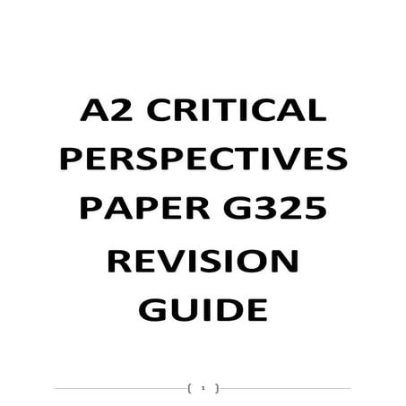 G325 revision guide 