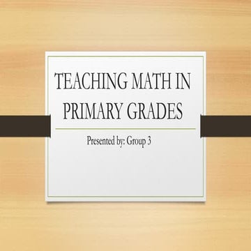 Teaching Mathematics in Elementary (Geometry)