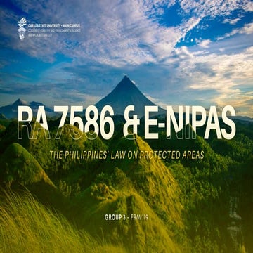 Comprehensive Overview of the Philippines' NIPAS Act (RA7586) on ...