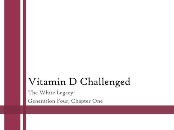 The White Legacy--Generation 4, Chapter 1