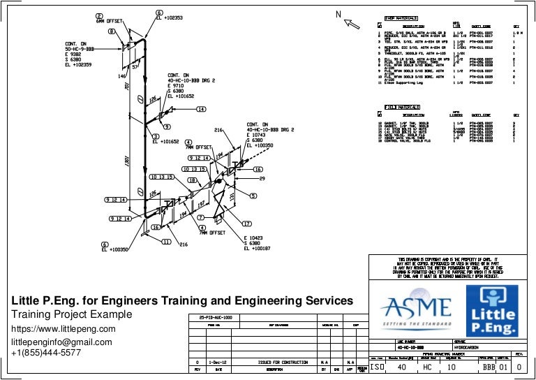 Piping design Training Project Example ISOs dc welding machine diagram 
