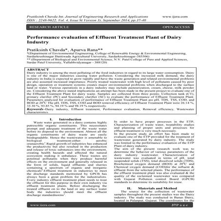 Effluent treatment schematics for Dairy industries | PPTX
