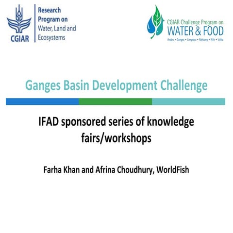 G5 IFAD sponsored series of knowledge fairs/workshops