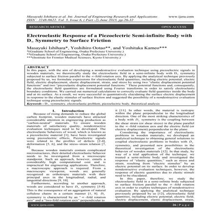 Electroelastic Response of a Piezoelectric Semi-infinite Body with D∞ Symmetr...