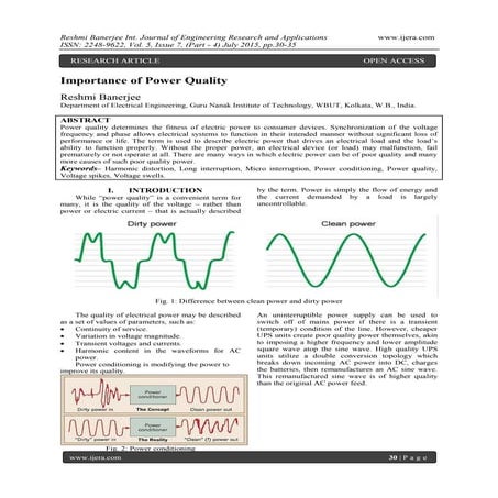 Importance of Power Quality