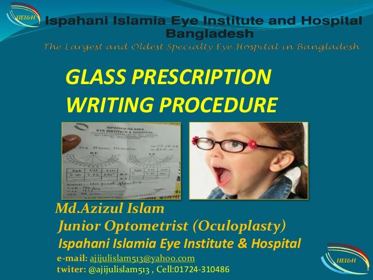optometrist glasses prescription