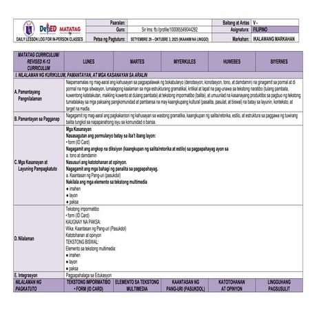 G5 Q3 Week 6 DLL FILIPINO (MATATAG).docx