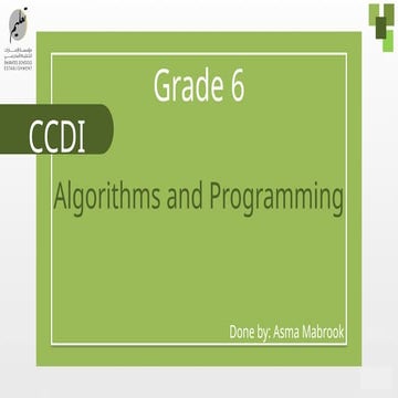 G6 - T1 - W6 - Algorithms (Feedback) & CP1.pptx