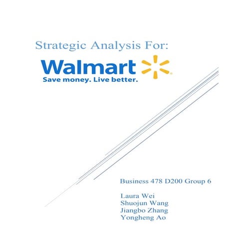 A Case Study Of Wal-Mart. | PDF