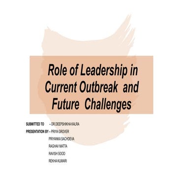 Leadership In Crisis Situation | PPT