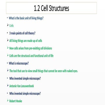 Cell Structure and its componenetts.pptx