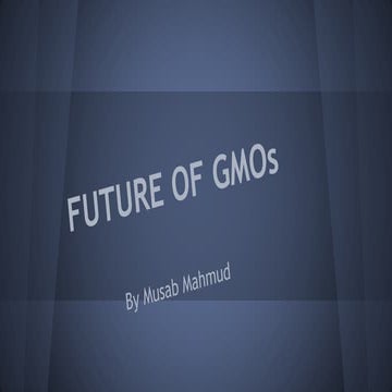   future of gmos