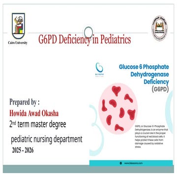 G6PD deficiency | PPTX