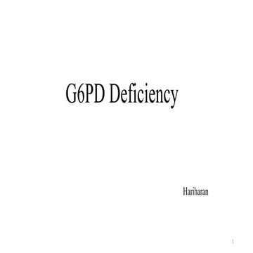 G6PD deficiency
