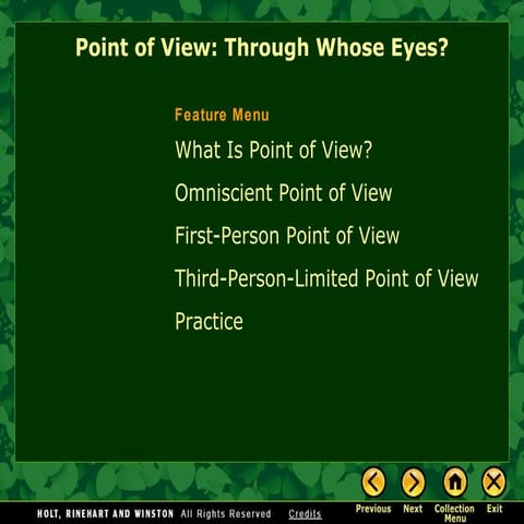 Point of View Notes and Practice (In-Depth)