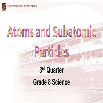 Subatomic Particles and Isotopes
