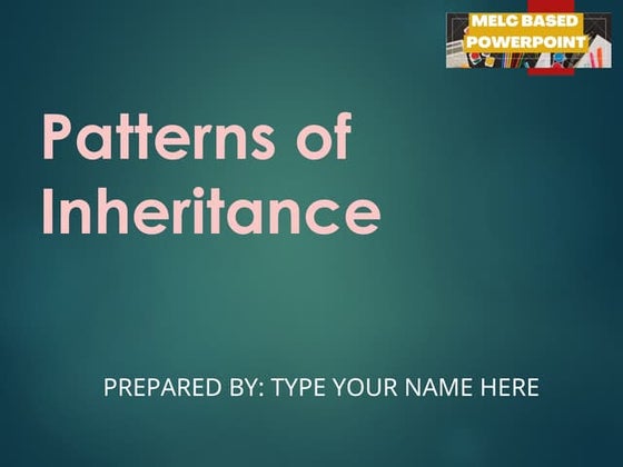 Patterns of inheritance mendelian inheritance | PPT