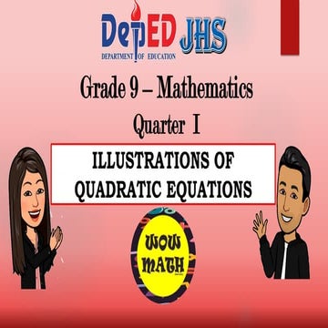 Illustrations of Quadratic Equations