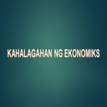 G9 Ap Q1 Week 2 3 Kahalagahan Ng Ekonomiks Ppt