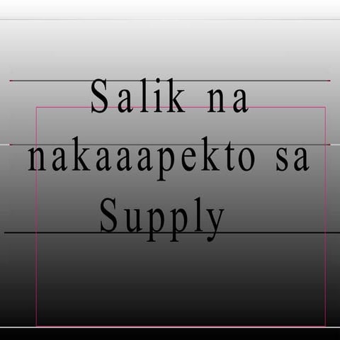 G9 AP Q2 Week 3-4 Salik na nakakaapekto sa Suplay.pptx