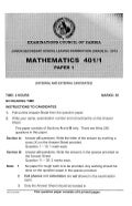 ECZ Grade 7 Maths 2016 Past Paper.