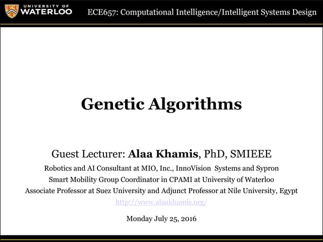 Genetic Algorithms
