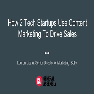 How Two Startups Use Content Marketing To Drive Sales