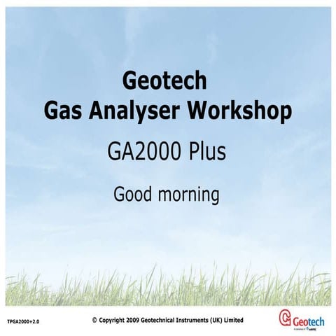 GA2000 Traning Taster