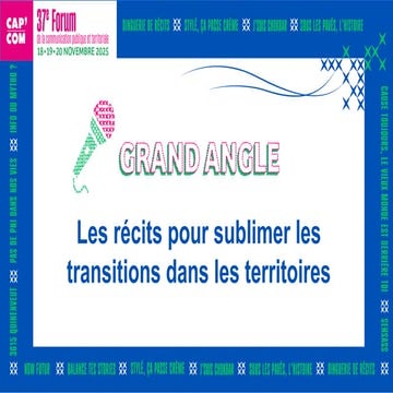 GA 2 | Les récits pour sublimer les transitions dans les territoires