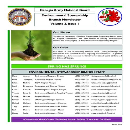 GaARNG March 2013 Environmental Newsletter_v3_issue1