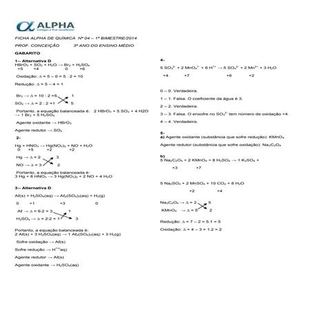 Gabarito ficha alpha 4 conceição | DOC