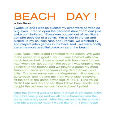 Alyssa's writing | PDF