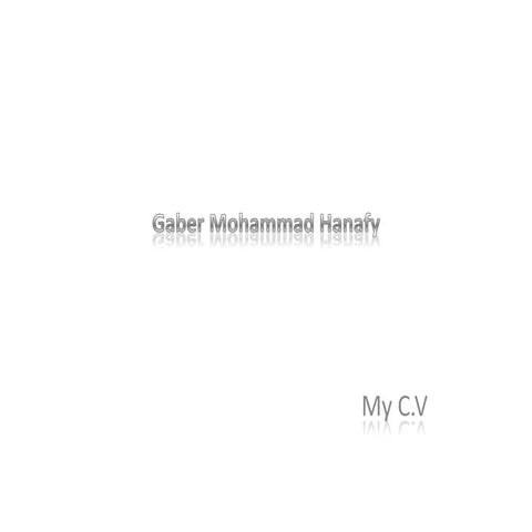 Gaber mohammad hanafycv