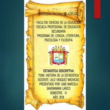 historia de la estadistica
