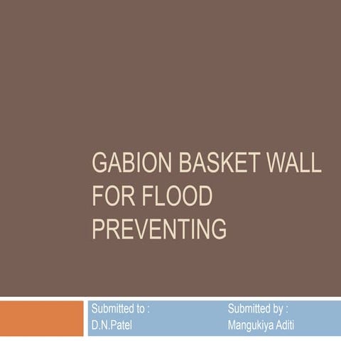 Gabion Basket Wall for Flood Prevention