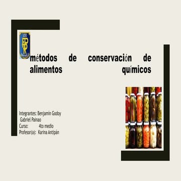Métodos de conservación de alimentos | PPTX