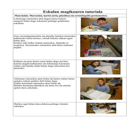 Gabonetako eskulanaren tutoriala