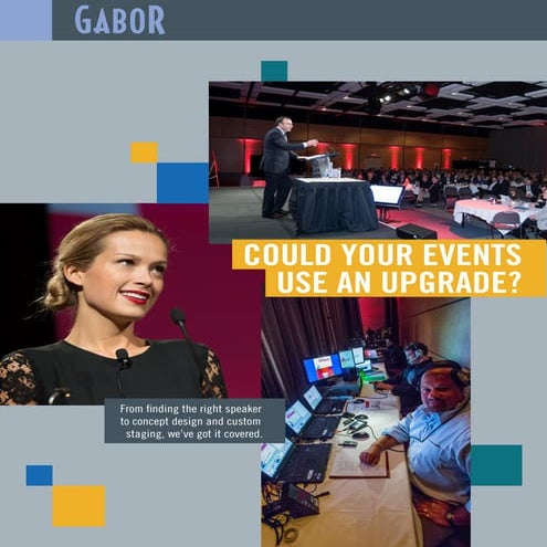 Gabor Event Services: Conferences, National Launches and Tours