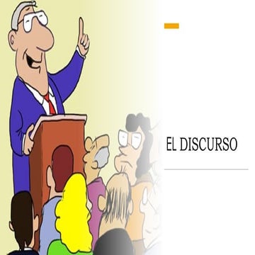 Presentación sobre el discurso sencilla.