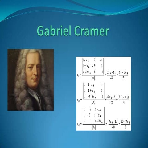 Gabriel cramer | PPTX