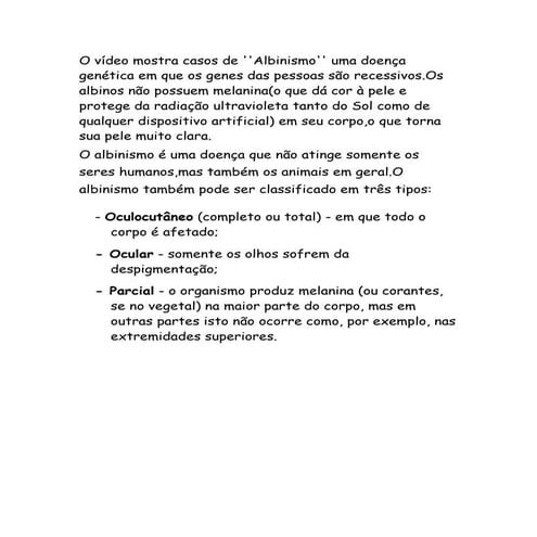 Gabriella   albinismo 8ªb